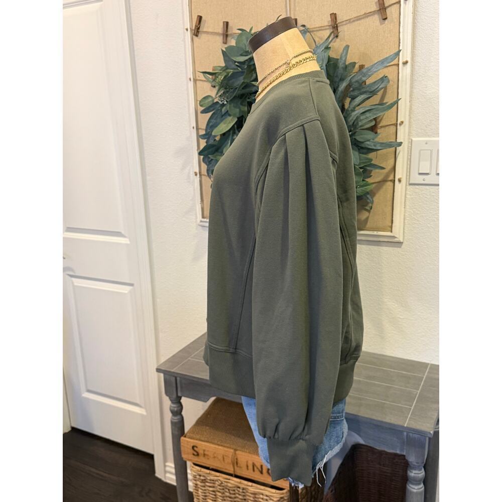 A NEW DAY Olive Puff Long sleeve Top Shirt Women size XL - Picture 2 of 10